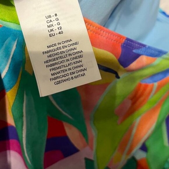 La Blanca Tropi-Flage Swimsuit | Size 8 - Picture 5 of 12